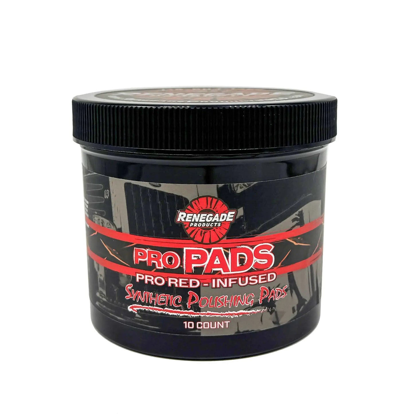 Renegade Products Pro Pads: Renegade Pro Red-Infused Polishing Pads (10 Count) - Synthetic Pads for Aggressive Cutting & Metal Polishing