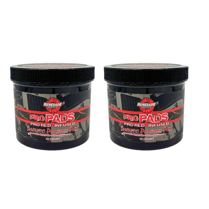 Renegade Products Pro Pads: Renegade Pro Red-Infused Polishing Pads (10 Count) - Synthetic Pads for Aggressive Cutting & Metal Polishing
