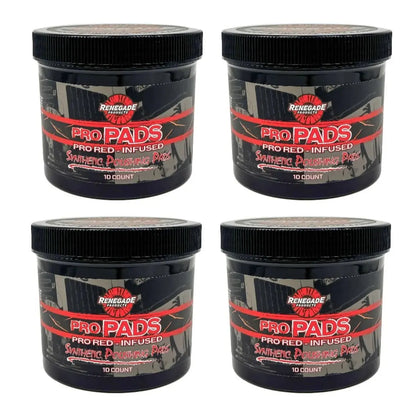 Renegade Products Pro Pads: Renegade Pro Red-Infused Polishing Pads (10 Count) - Synthetic Pads for Aggressive Cutting & Metal Polishing